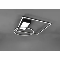 Luminaires Trio Plafonnier Trio Downey LED Noir, 1 lumière, Télécommandes* Éclairage Led