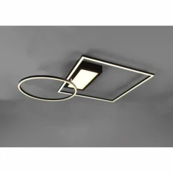 Luminaires Trio Plafonnier Trio Downey LED Noir, 1 lumière, Télécommandes* Éclairage Led