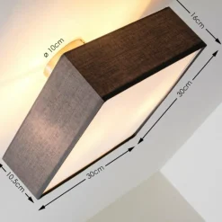 Lampes En Tissu-hofstein Plafonnier Trio Embassy Nickel mat, 2 lumières