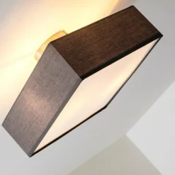 Lampes En Tissu-hofstein Plafonnier Trio Embassy Nickel mat, 2 lumières