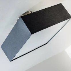 Lampes En Tissu-hofstein Plafonnier Trio Embassy Nickel mat, 2 lumières