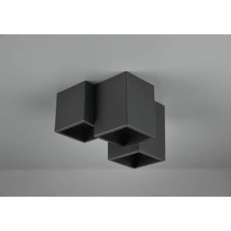 Luminaires Trio Plafonnier Trio Fernando Noir, 3 lumières* Plafonniers