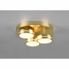 Luminaires Trio Plafonnier Trio Franklin LED Laiton, 3 lumières* Éclairage Led