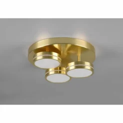 Luminaires Trio Plafonnier Trio Franklin LED Laiton, 3 lumières* Éclairage Led