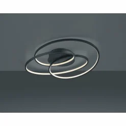 Luminaires Trio Plafonnier Trio Gale LED Noir, 1 lumière* Éclairage Led