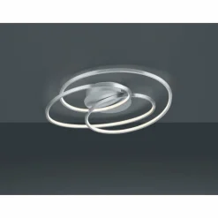 Lampes Industrielles-Luminaires Trio Plafonnier Trio Gale LED Nickel mat, 1 lumière