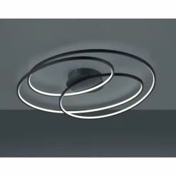 Luminaires Trio Plafonnier Trio Gale LED Noir, 1 lumière* Éclairage Led