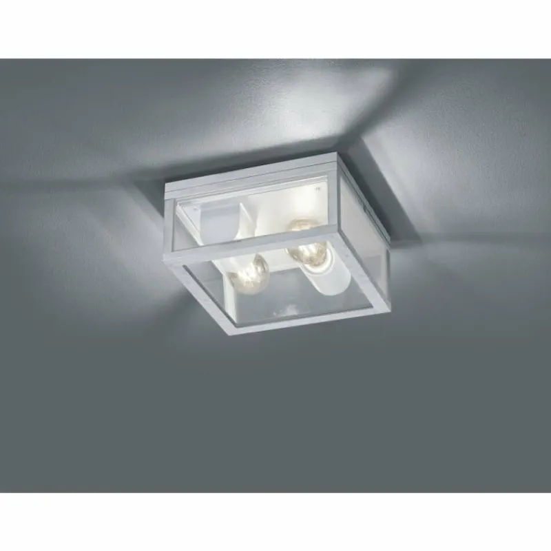 Lampes Vintages & Rétros-Luminaires Trio Plafonnier Trio Garonne Zingué, 2 lumières