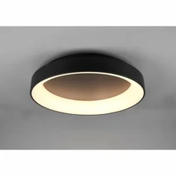 Luminaires Trio Plafonnier Trio Girona LED Noir, 1 lumière, Télécommandes* Éclairage Led