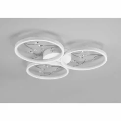 Luminaires Trio Plafonnier Trio Groovy LED Blanc, 1 lumière* Éclairage Led