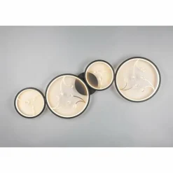 Luminaires Trio Plafonnier Trio Groovy LED Noir, 1 lumière* Éclairage Led