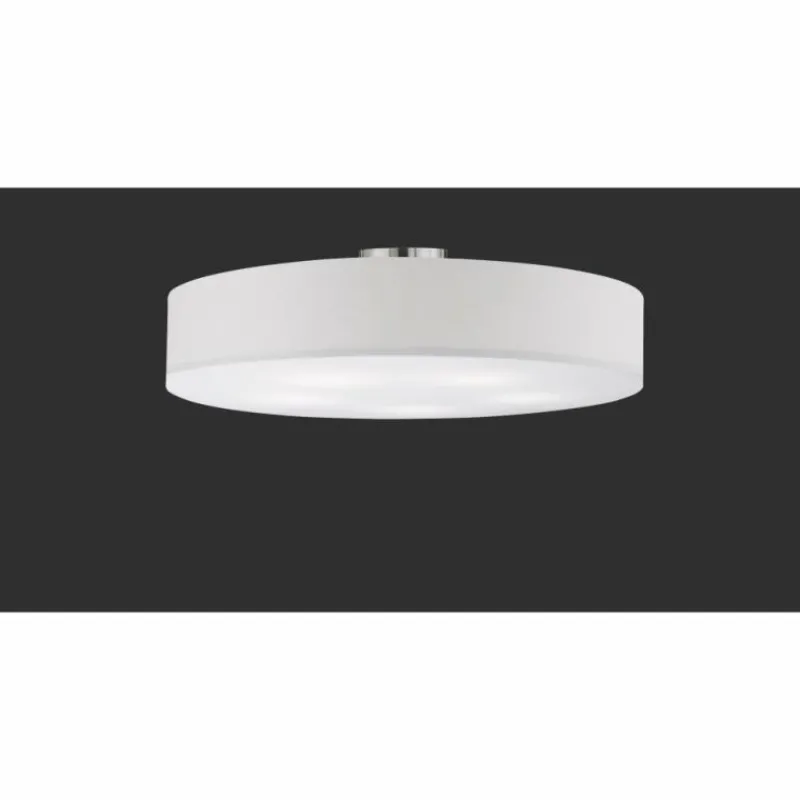 Lampes En Tissu-Luminaires Trio Plafonnier Trio HOTEL Nickel mat, 5 lumières