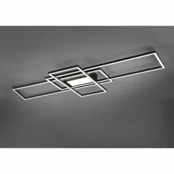 Luminaires Trio Plafonnier Trio Irvine LED Anthracite, 1 lumière, Télécommandes* Éclairage Led