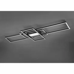 Luminaires Trio Plafonnier Trio Irvine LED Anthracite, 1 lumière, Télécommandes* Éclairage Led