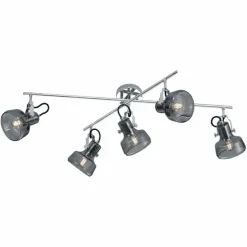 Luminaires Trio Plafonnier Trio Leuchten KOLANI Chrome, 5 lumières