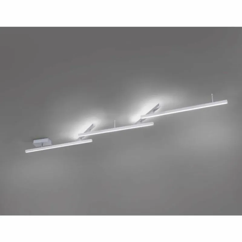 Luminaires Trio Plafonnier Trio Leuchten WiZ MELBY LED Nickel mat, 1 lumière, Télécommandes, Changeur de couleurs