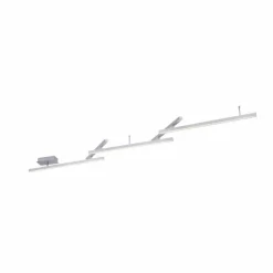 Luminaires Trio Plafonnier Trio Leuchten WiZ MELBY LED Nickel mat, 1 lumière, Télécommandes, Changeur de couleurs