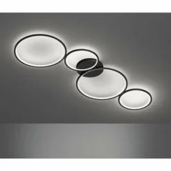 Luminaires Trio Plafonnier Trio Leuchten RONDO LED Noir, 1 lumière* Éclairage Led