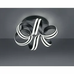 Luminaires Trio Plafonnier Trio Leuchten CARRERA LED Noir, 1 lumière* Éclairage Led