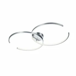 Luminaires Trio Plafonnier Trio Leuchten WIZ CITIZEN LED Nickel mat, 2 lumières, Télécommandes, Changeur de couleurs