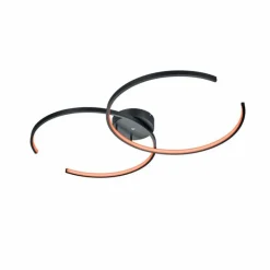 Luminaires Trio Plafonnier Trio Leuchten WIZ CITIZEN LED Noir, 2 lumières, Télécommandes, Changeur de couleurs