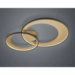 Luminaires Rustiques-Luminaires Trio Plafonnier Trio Leuchten GRANADA LED Noir, 1 lumière