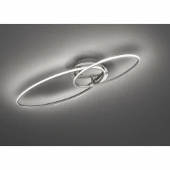 Luminaires Trio Plafonnier Trio Leuchten AVUS LED Nickel mat, 1 lumière* Éclairage Led