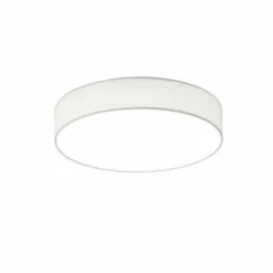 Lampes En Tissu-Luminaires Trio Plafonnier Trio LUGANO LED Blanc, 1 lumière