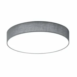 Lampes En Tissu-Luminaires Trio Plafonnier Trio LUGANO LED Gris, 1 lumière