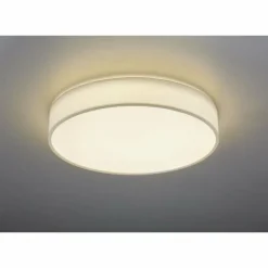 Lampes En Tissu-Luminaires Trio Plafonnier Trio LUGANO LED Blanc, 1 lumière, Télécommandes