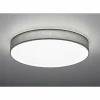 Lampes En Tissu-Luminaires Trio Plafonnier Trio LUGANO LED Gris, 1 lumière, Télécommandes