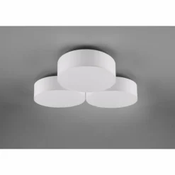 Lampes En Tissu-Luminaires Trio Plafonnier Trio Lugano LED Blanc, 1 lumière