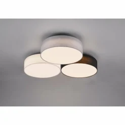 Lampes En Tissu-Luminaires Trio Plafonnier Trio Lugano LED Blanc, 1 lumière