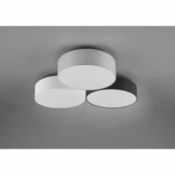 Lampes En Tissu-Luminaires Trio Plafonnier Trio Lugano LED Blanc, 1 lumière