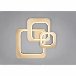 Lampes Dorées-Luminaires Trio Plafonnier Trio Lugo LED Noir doré, 1 lumière