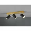 Lampes Dorées-Luminaires Trio Plafonnier Trio MARLEY Noir doré, 3 lumières