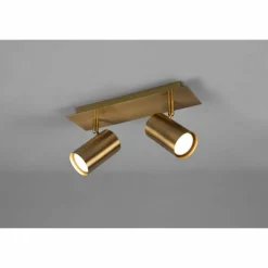 Luminaires Trio Plafonnier Trio Marley Vieux laiton, 2 lumières* Spots Et Projecteurs