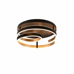 Lampes Dorées-Luminaires Trio Plafonnier Trio Marnie LED Or, Noir, 1 lumière