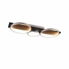 Lampes En Bois-Luminaires Trio Plafonnier Trio Medera LED Noir, Titane, 1 lumière
