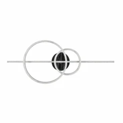 Luminaires Trio Plafonnier Trio MONTILLA LED Chrome, 1 lumière, Télécommandes* Éclairage Led