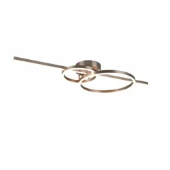 Luminaires Trio Plafonnier Trio MONTILLA LED Nickel mat, 1 lumière, Télécommandes* Éclairage Led