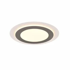 Luminaires Trio Plafonnier Trio MORGAN LED Nickel mat, 1 lumière, Télécommandes* Éclairage Led