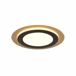 Lampes Dorées-Luminaires Trio Plafonnier Trio MORGAN LED Or, Noir, 1 lumière, Télécommandes