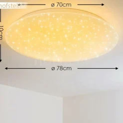 Luminaires Trio Plafonnier Trio NAGANO LED Blanc, 1 lumière, Télécommandes, Changeur de couleurs* Éclairage Led