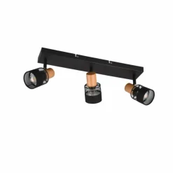 Luminaires Trio Plafonnier Trio NANDINI Noir, 3 lumières* Spots Et Projecteurs