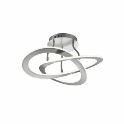 Luminaires Trio Plafonnier Trio OAKLAND LED Nickel mat, 1 lumière* Éclairage Led