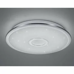 Luminaires Trio Plafonnier Trio OSAKA LED Chrome, 1 lumière, Télécommandes* Éclairage Led