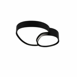 Luminaires Trio Plafonnier Trio RISE LED Noir, 1 lumière, Télécommandes* Éclairage Led