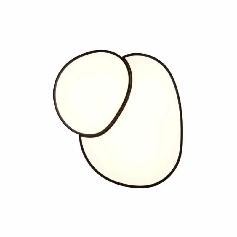 Luminaires Trio Plafonnier Trio RISE LED Noir, 1 lumière, Télécommandes* Éclairage Led