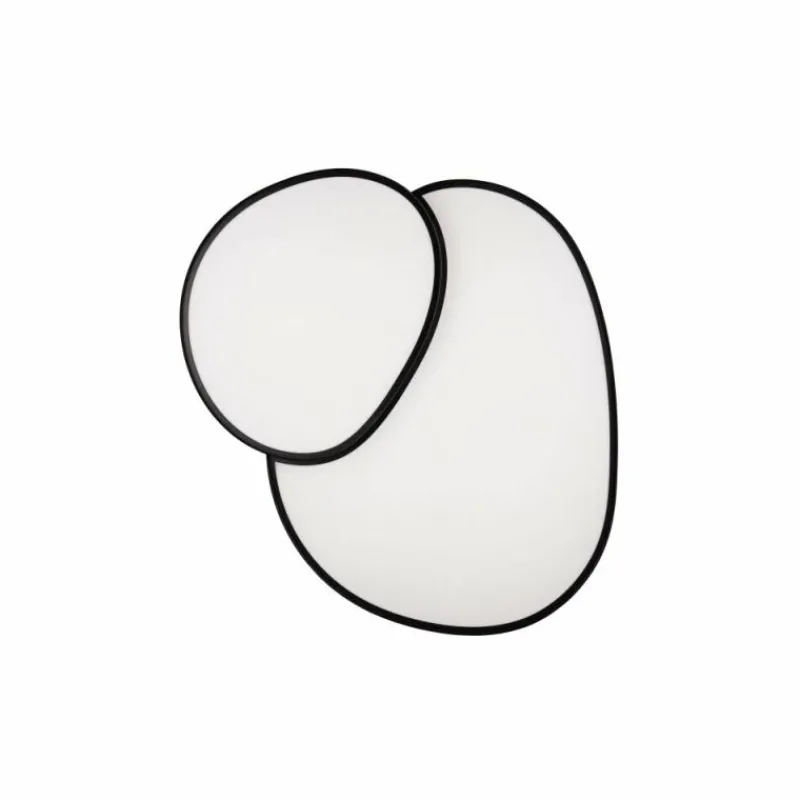 Luminaires Trio Plafonnier Trio RISE LED Noir, 1 lumière, Télécommandes* Éclairage Led